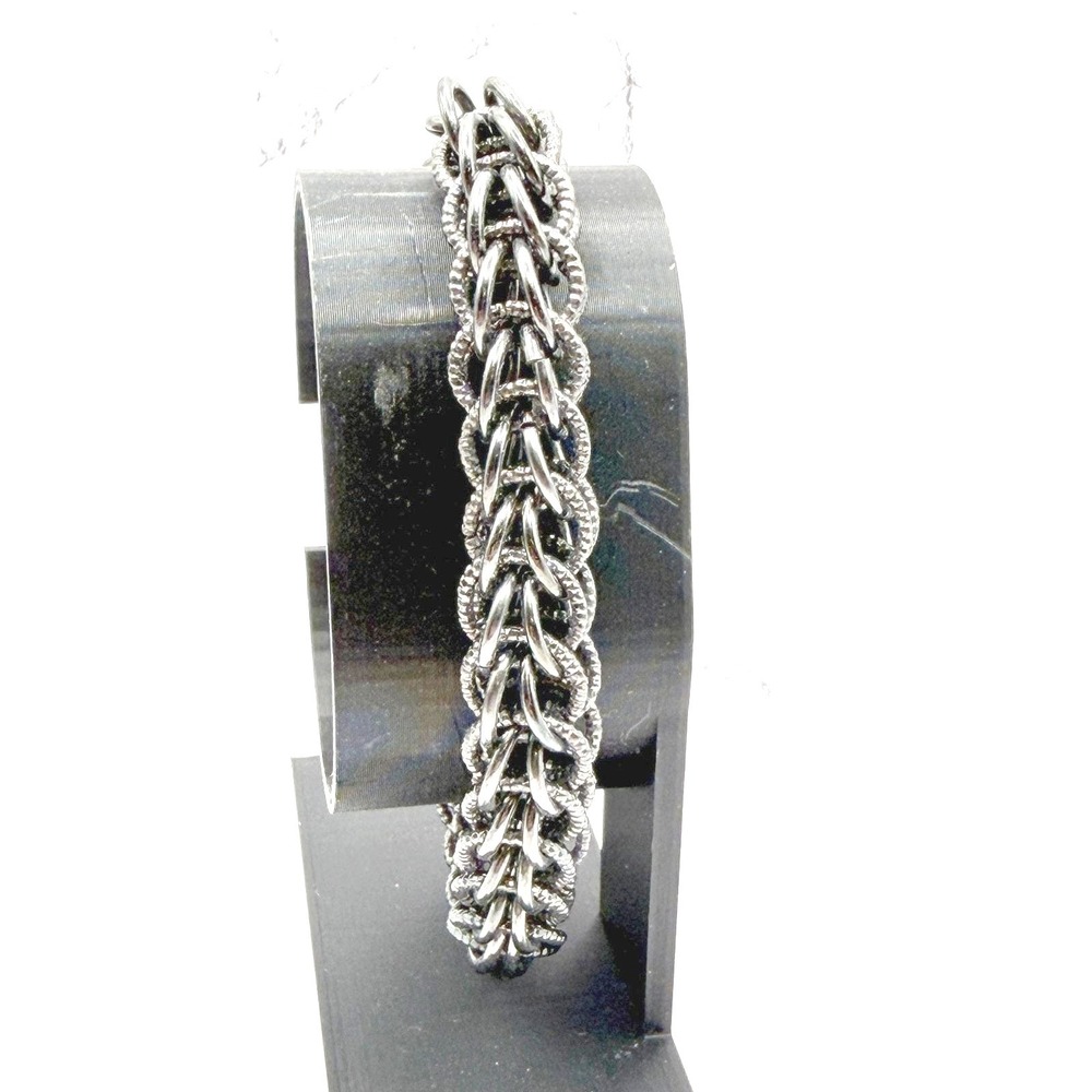 Simply Vera Vera Wang Gunmetal Chunky Chain Bracelet Adjustable‎ 8-9"
